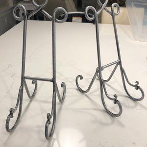 2 Metal Heavy Duty Picture/Dish/Art Holders